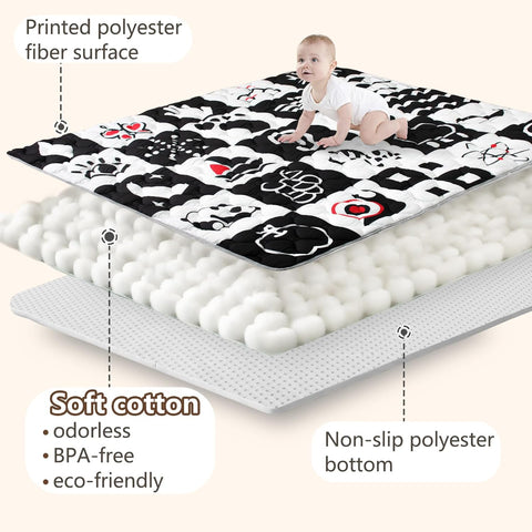 Baby Play Mats for Floor, 71x59 Playpen Mat with Machine Washable