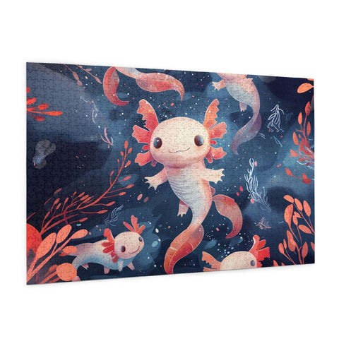 Generic Axolotls Jigsaw Puzzle 1000 Pieces，Perfect Home Decor and Gift for All Ages (19.7"" x 29.5"")