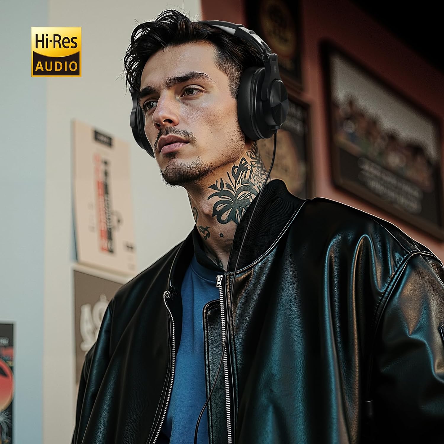 OneOdio A71D Wired Over-Ear Headphones, Hi-Res DJ Studio Headphone