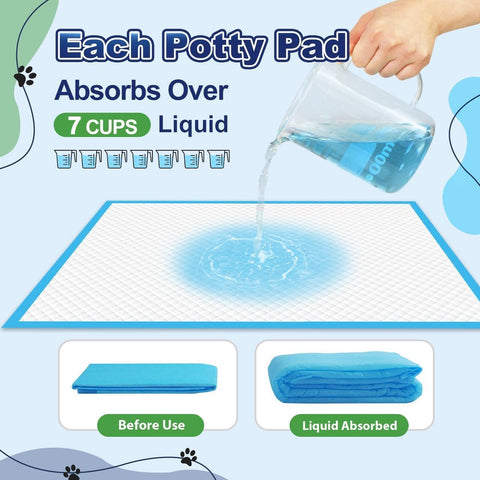 Puppy Pads XL 100 Count, Dog Pee Pads Extra Large, 34"x28" Pee Pads for Dogs, X-Large Disposable Dog Training Pads Super Absorbent&Leak-Proof, Crate Potty Piddle Pads for Doggy, Pet Supplies