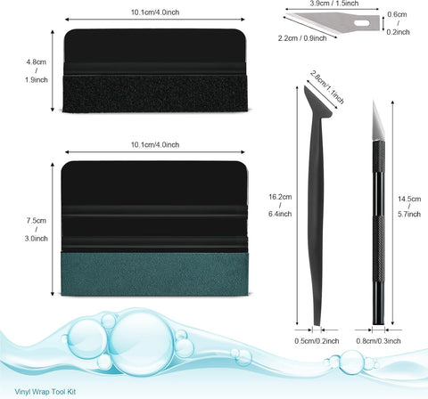 NEWISHTOOL Car Window Tint Installation Kit Vinyl Wrap Tools Wrapping Kit