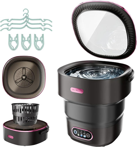 Portable Washing Machine, 13L Mini Washer with Spin Dryer