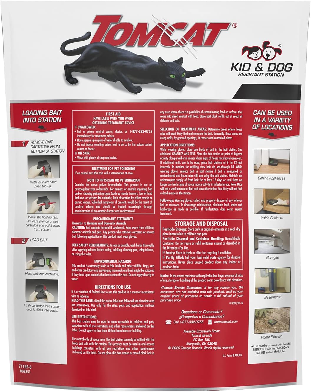Tomcat Mouse Bait Station, 2 Packages Each with 1 Station & 16 Bait Blocks