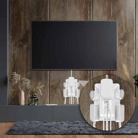 Multi Plug Wall Outlet Night Light, POWRUI 6 Outlet Extender & 3 USB Ports