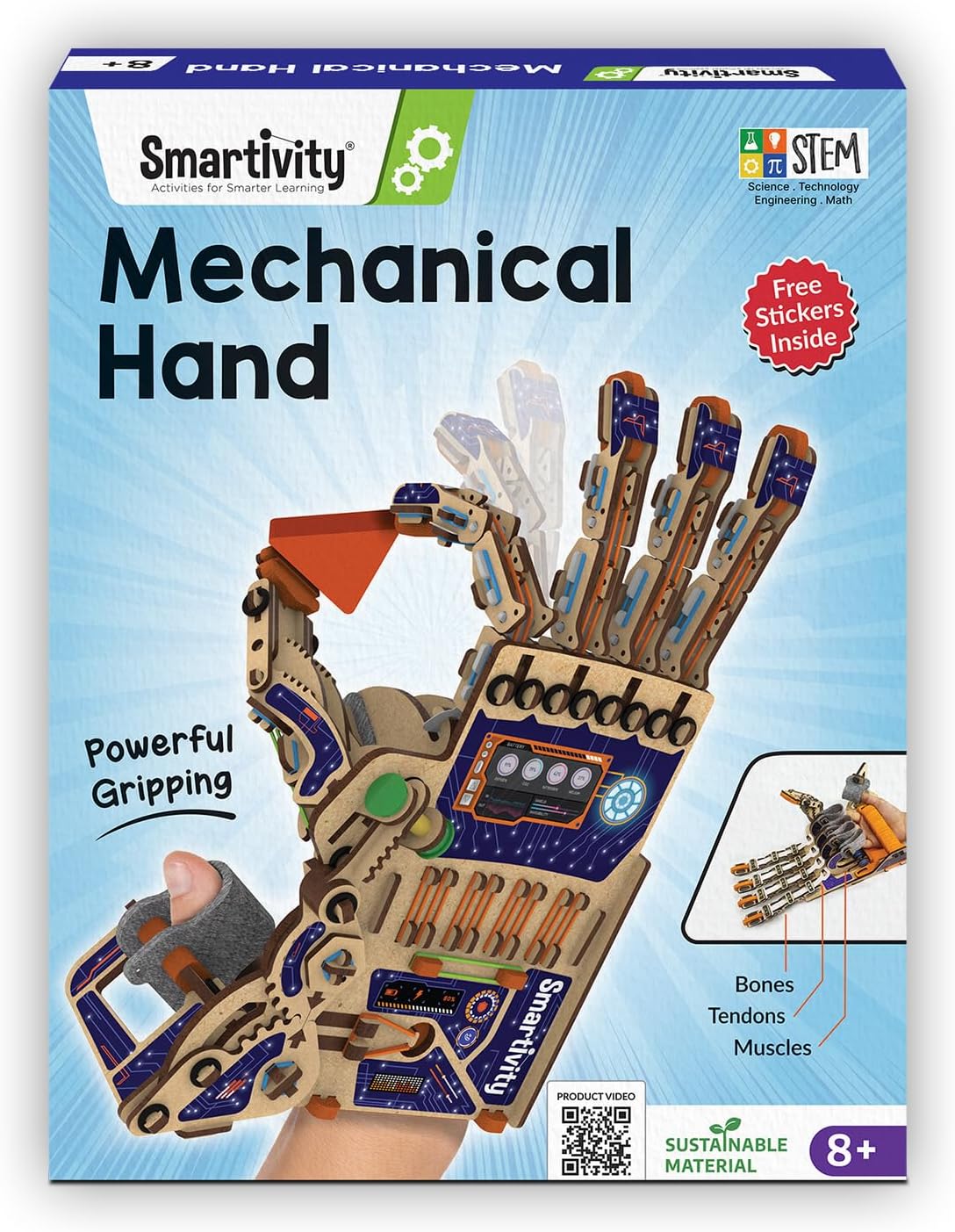 Smartivity Robotic Mechanical Hand STEM Toy for Kids 8-14