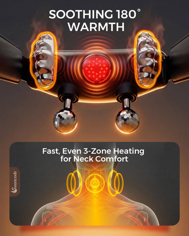 Upgraded Neck Massager for Pain Relief Deep Tissue with Heat