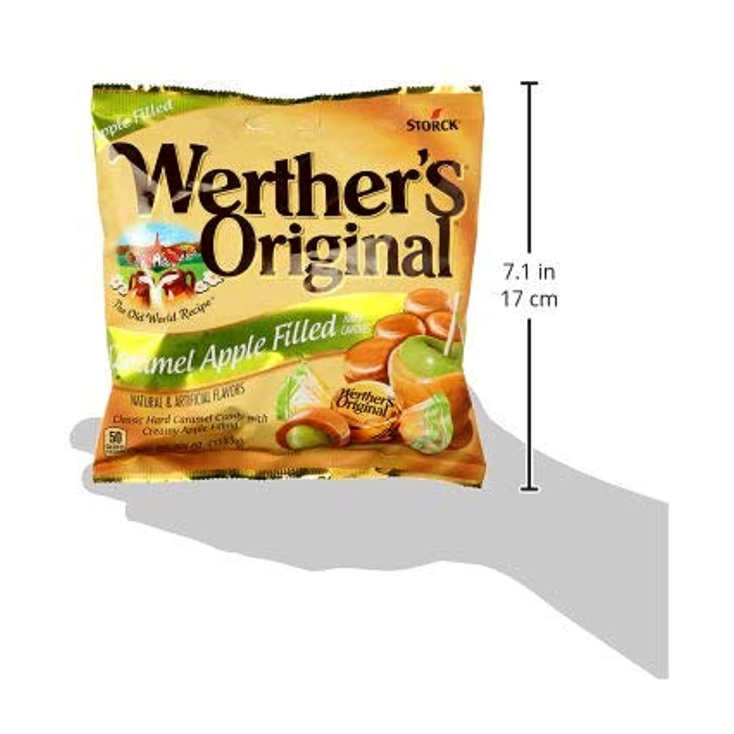 Werthers Caramel Apple Filled Hard Candies, 5.5 oz, 2 Pack