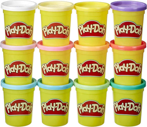 Play-Doh Pastel Colors Bulk 12-Pack of 4-Ounce Cans, Party Favors, Kids Arts & Crafts, Back to School Gifts & Prizes, Preschool Toys, Ages 2+ (Amazon Exclusive)
