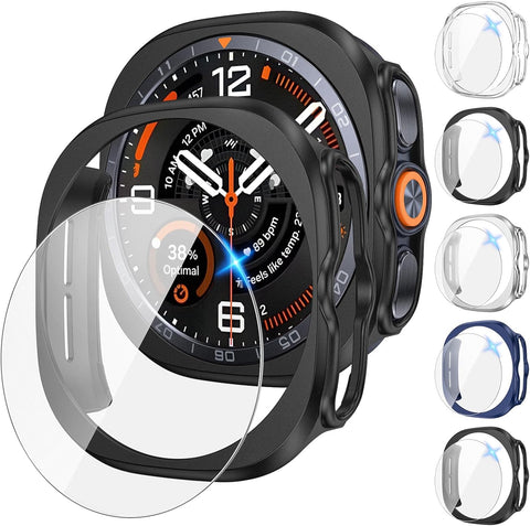 Tensea 5+5PCS for Samsung Galaxy Watch Ultra 2 47mm Screen Protector & Case