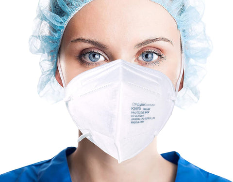 Lyka Distribution KN95 Face Masks - 50 Pack - 5 Layer Protection Breathable KN95 Face Mask with Comfortable Elastic Ear Loop