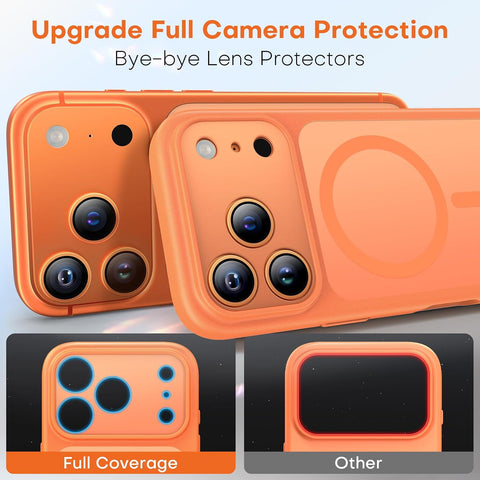 TAURI for iPhone 17 Pro Case, Compatible with MagSafe, Orange