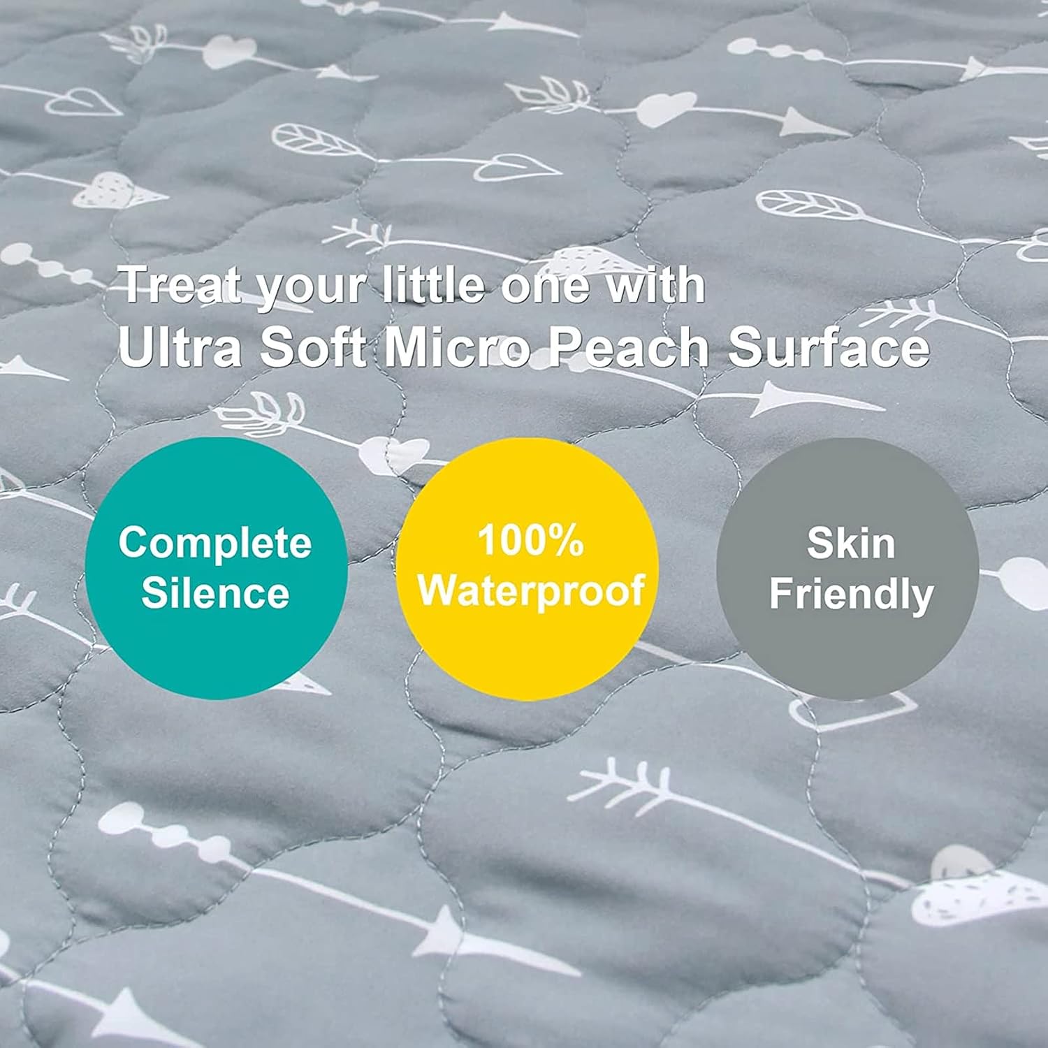 Pack and Play Mattress Protector Sheets, Waterproof Mattress Pad Cover
