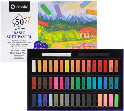 Artecho Soft Pastels, 50pcs, 48 Colors