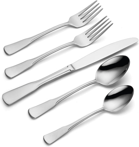 Oneida Colonial Boston 45-Piece 18/0 Silverware Set for 8, Flatware