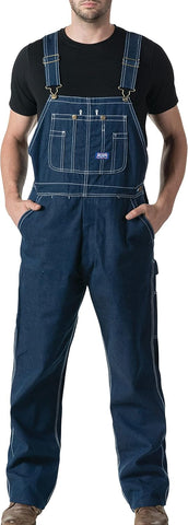 Big Smith Men's Rigid Denim Bib Overall