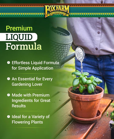 FoxFarm Soil Liquid Trio Pack - Big Bloom, Grow Big, Tiger Bloom Fertilizers Supports Vigorous Plant Growth, Bud Development & Abundant Fruit - Complete Liquid Plant Food Set - 3 Quart Bottles