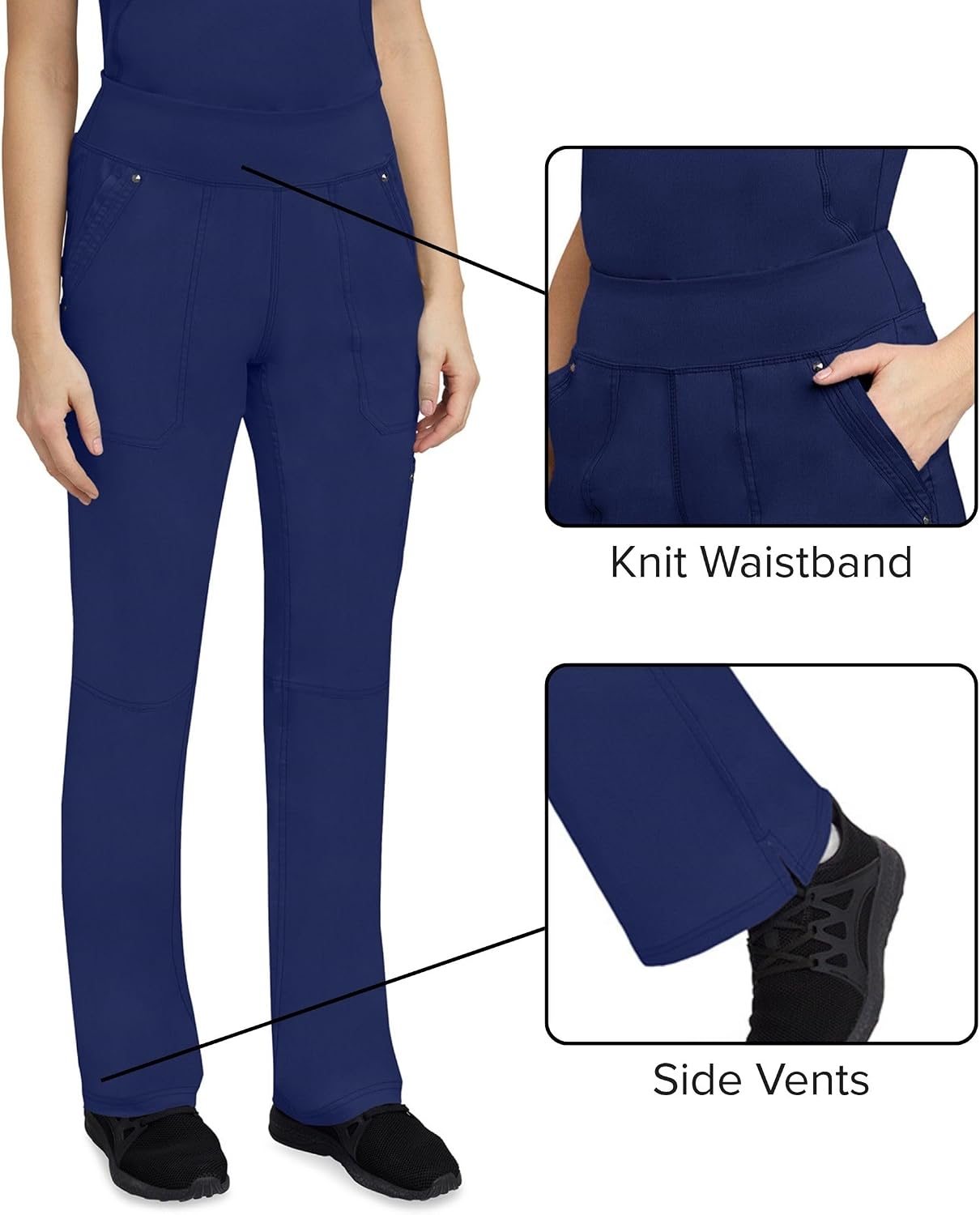 Healing Hands Purple Label Women's Scrub Pant Tori Cargo Bottoms 5 Pockets