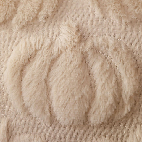 DFXSZ Fall Pillow Covers 18x18 Beige Plush Small Pumpkins Decor YZT099A18