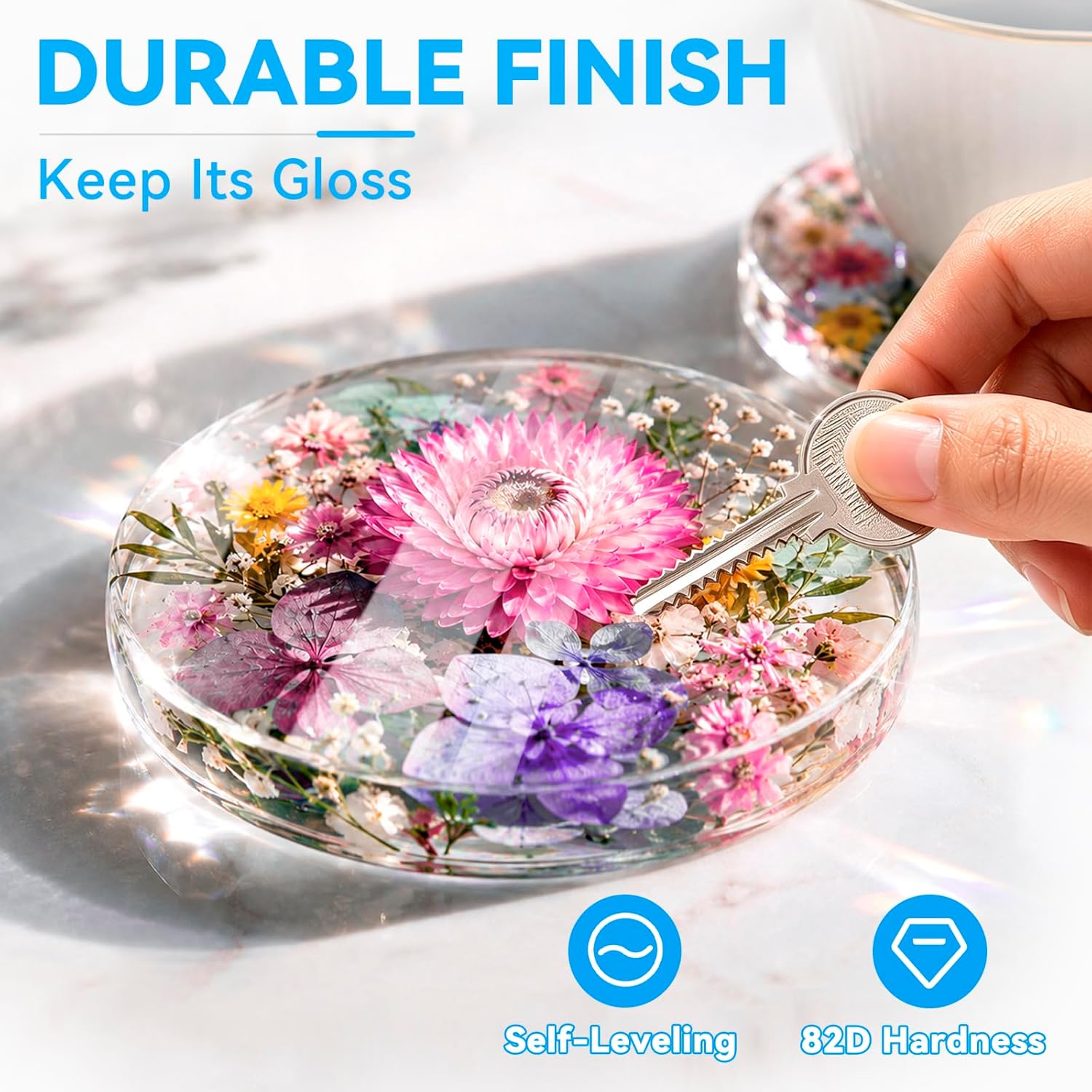 LET'S RESIN Epoxy Resin Kit,1 Gallon Bubble Free & Crystal Clear Resin