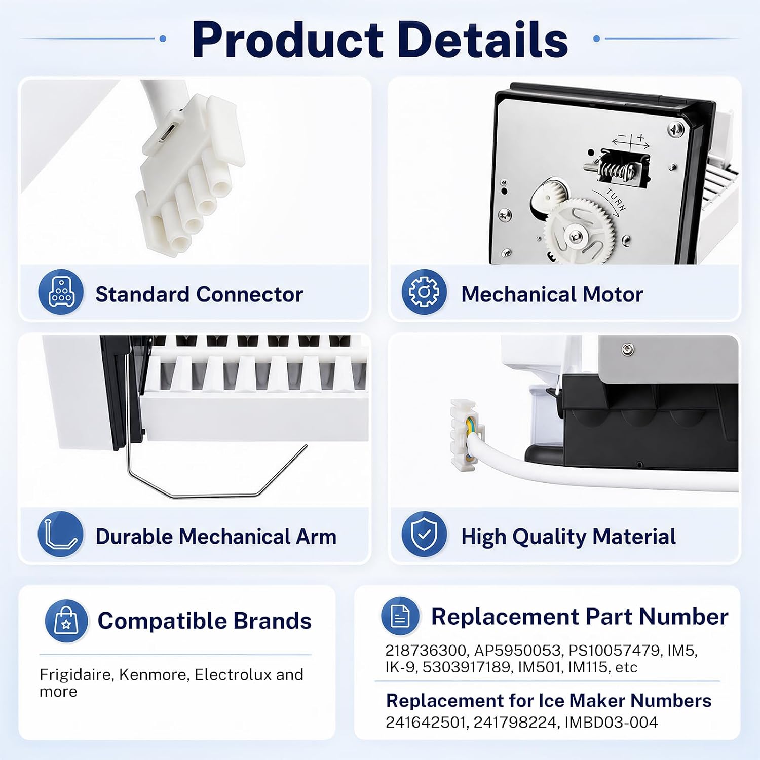 IM116000 Ice Maker Kit for Kenmore Fridge Replacement