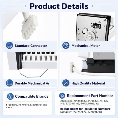 IM116000 Ice Maker Kit for Kenmore Fridge Replacement