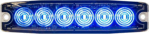 Buyers Products 8892209 5 Inch Green LED Strobe Light, Ultra‑Thin Surface Mount Warning Light, 6 LEDs, 23 Flash Patterns, Aluminum Housing, IPX8 Waterproof, for Trucks and Utility Vehicles