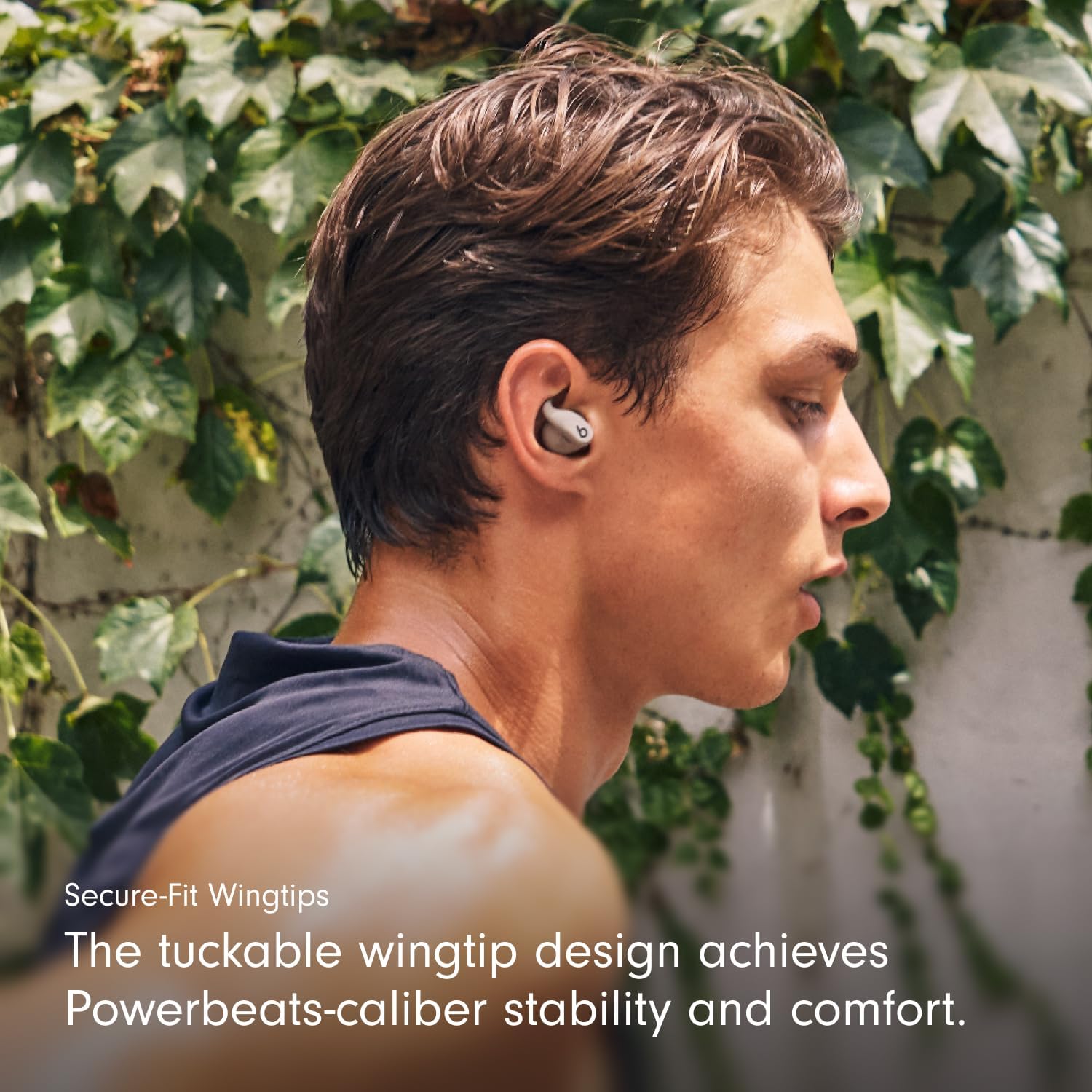 Beats Powerbeats Fit - Wireless Noise Cancelling Workout Earbuds with Secure-Fit Wingtips, Up to 30-Hour Battery Life, Sweat & Water Resistant, Apple & Android Compatible - Gravel Gray