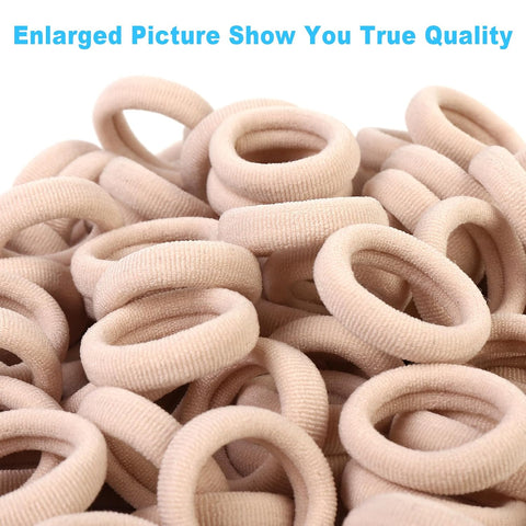 Qarwayoc Blonde Toddler Hair Ties, No damage, Seamless, Blonde, 1.0 inch