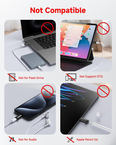 LERTOSEN Lightning to USB C Adapter 4 Pack