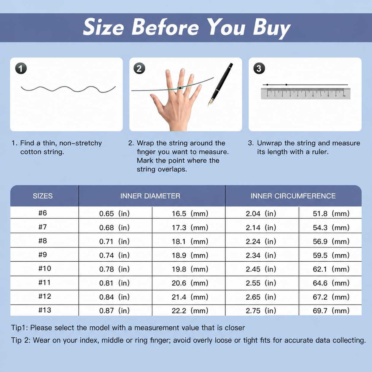 Smart Ring | Blood Pressure, HR, SpO2 & Sleep Tracker | No Sub
