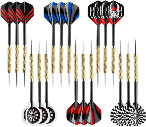 Accmor Metal Tip Darts, Steel Tip Darts, 14 Grams Professional Metal Darts, Darts Metal Tip Set, Metal Darts for Dartboard