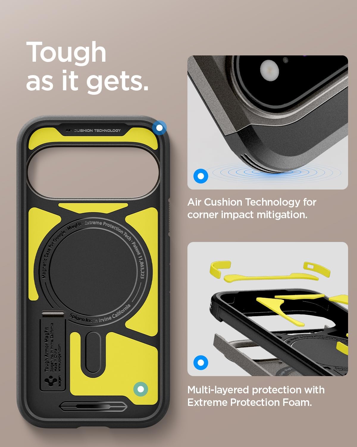 Spigen Tough Armor MagFit for Google Pixel 11 Pro XL Case, Gunmetal