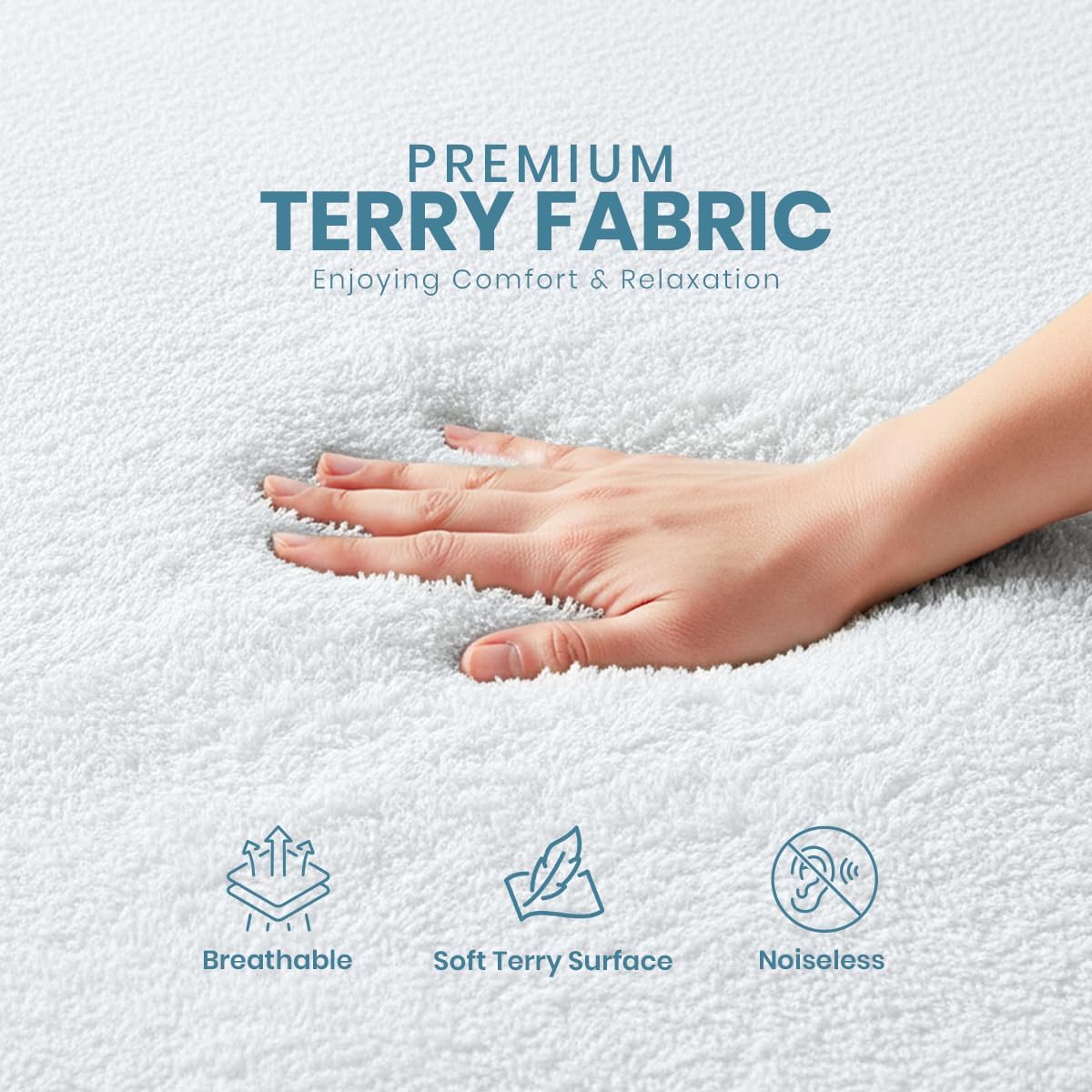 Waterproof Twin Size Mattress Protector fits Upto 15" Deep Pocket