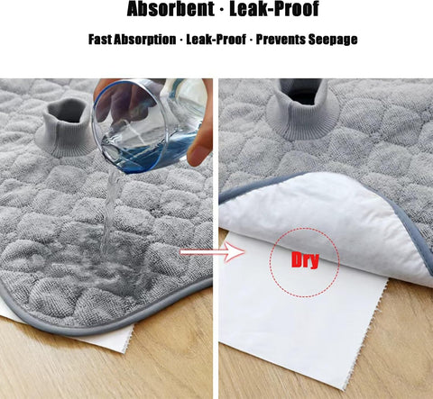 PandaEar 2 Pack Infant Car Seat Protector, Waterproof Piddle Pad for Babies