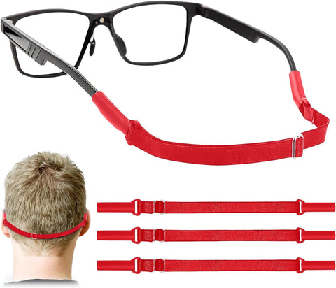 Enenfly Adjustable Glasses Straps - 3 Pack No Tail Eyewear Retainer for Men, Women, Kids – Fits Eyeglasses & Sunglasses