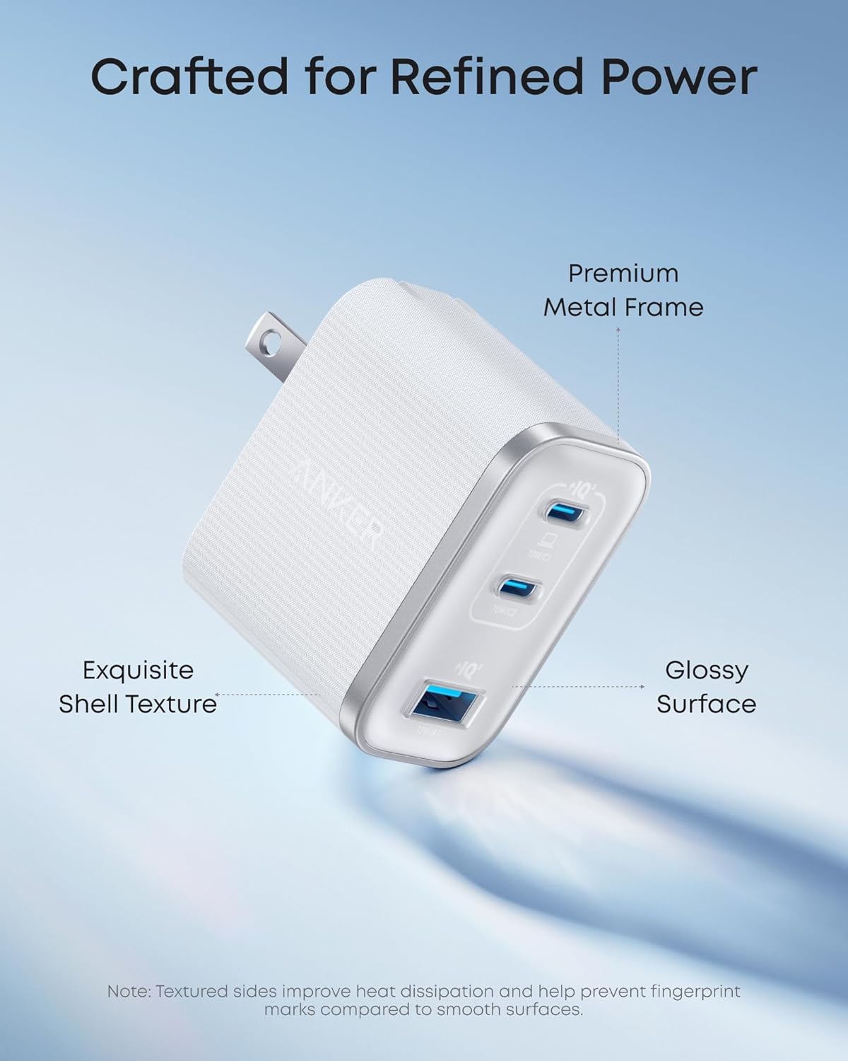Anker Nano 70W Max 3-Port Fast Charger USB C, Type C Charger Fast Charging