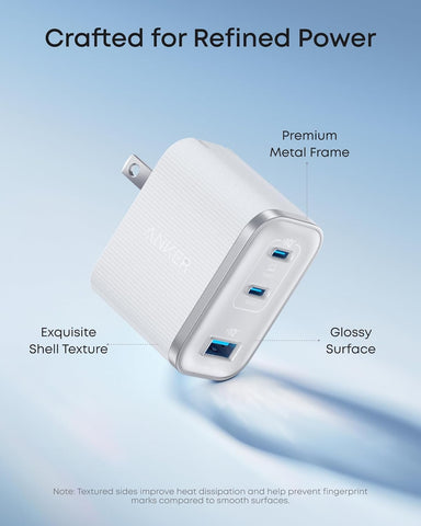 Anker Nano 70W Max 3-Port Fast Charger USB C, Type C Charger Fast Charging
