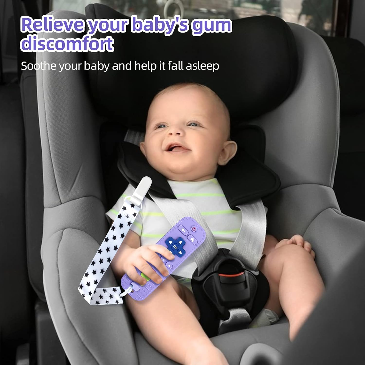 Chuya Silicone Baby Teether Chew Toy for Babies 3-24 Months