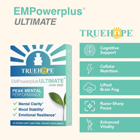 Truehope EMPowerplus Ultimate Daily Brain, Focus & Mood Supplement 30 Count