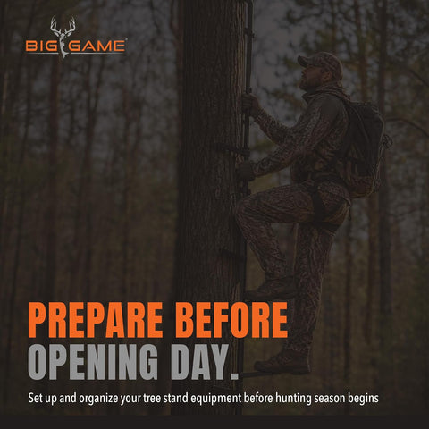 BIG GAME Climbing Ladder Sticks, Tree Stand and Hunting Gear System, 20’ Quick-Stick - Portable Safety Accessories and Equipment for Mobile Deer Hunters, Climbers, and Shooters
