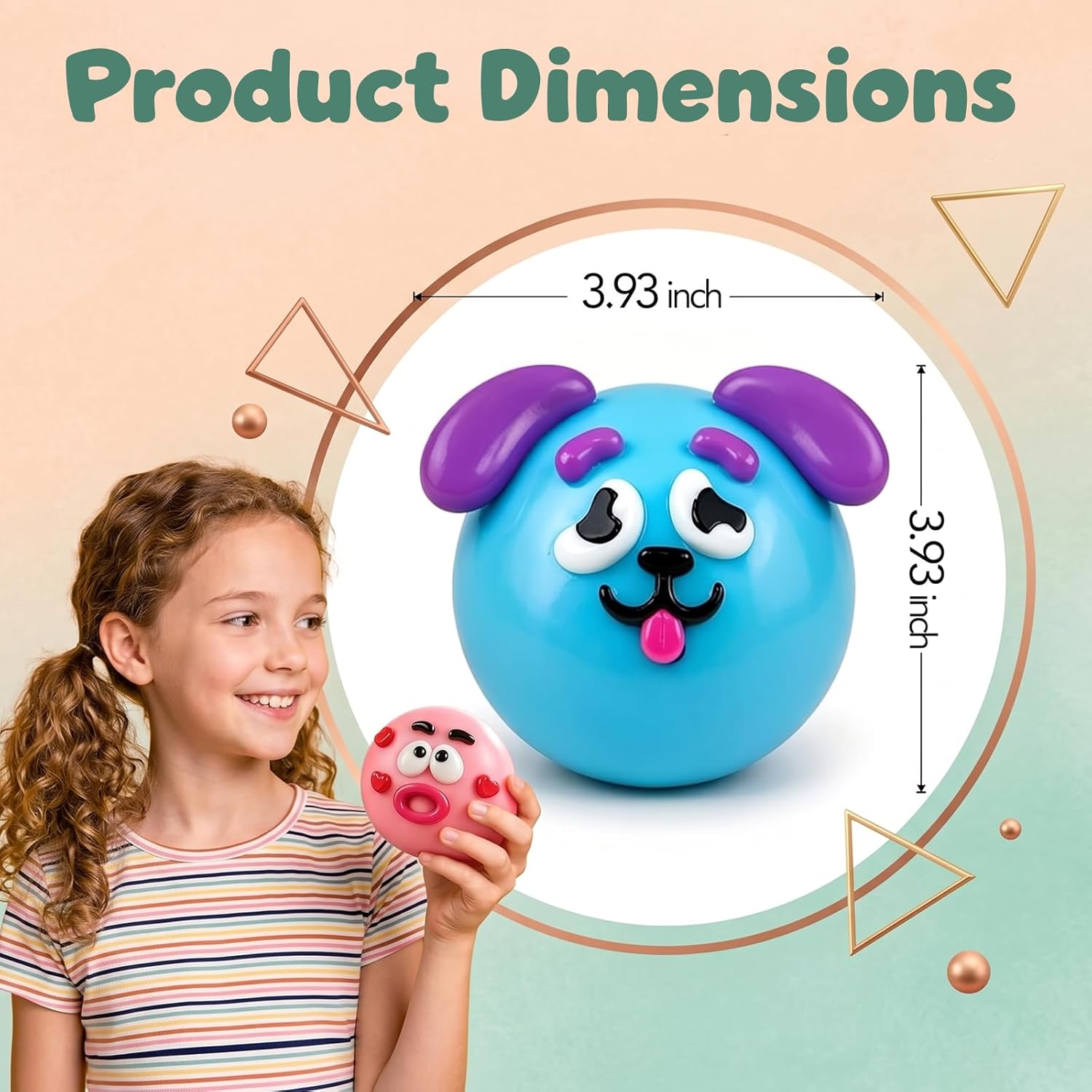 Smushers Squishy Curiosities - Ultra-Soft Slow Rising Stress Relief Toy for Adults, Cute Quirky Sensory Fidget Toy for Anxiety Relief, ADHD & Autism, Unique Office Desk Decor(Pink)