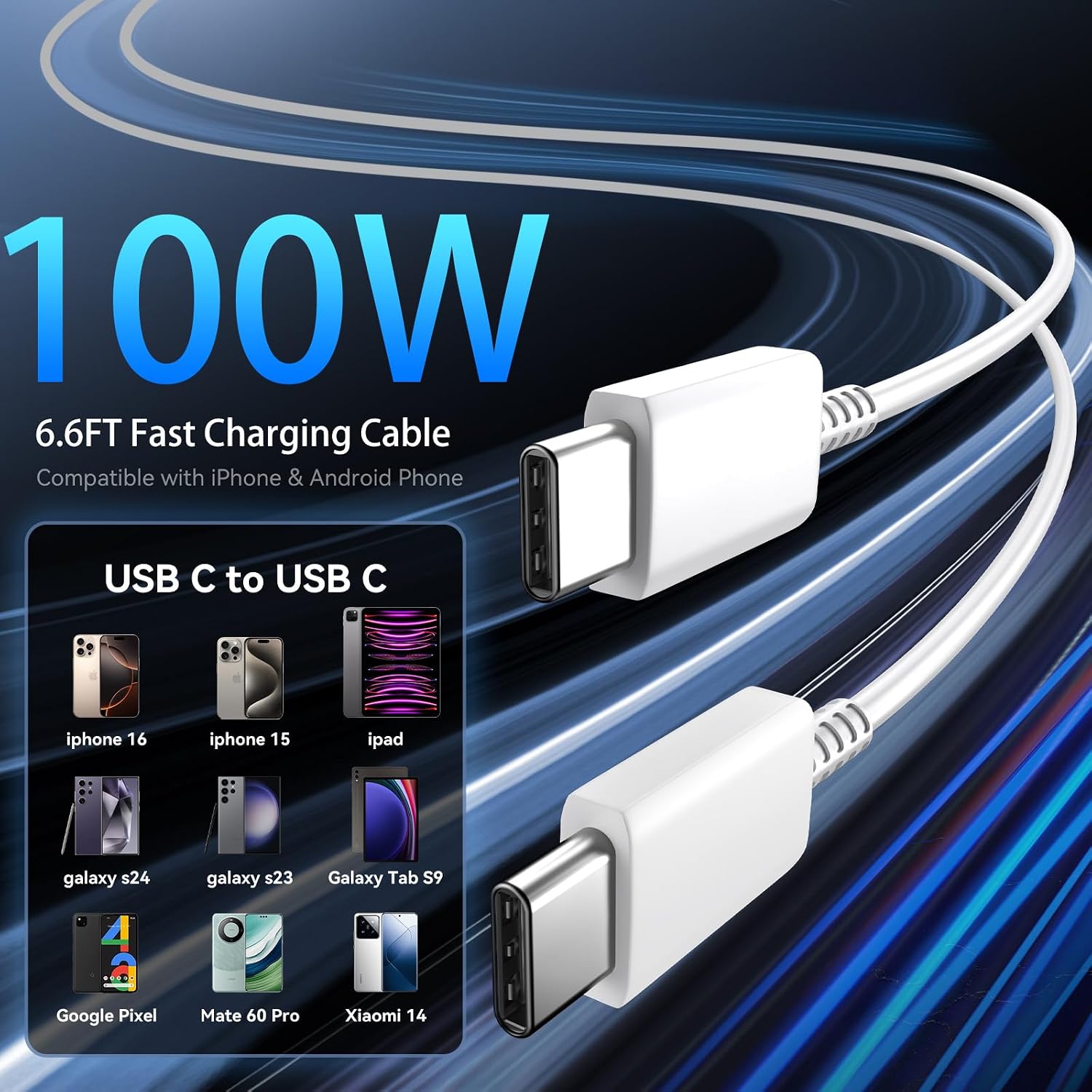 Phone 17 16 Pro Max Charger Fast Charging, 45W Super Fast USB C Charger Block with 6.6FT Charging Cable for 17 16 Pro Max/17 16 Pro/16 Plus,15 Pro Max/15 Pro/16, Android Phone