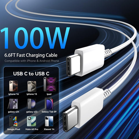 Phone 17 16 Pro Max Charger Fast Charging, 45W Super Fast USB C Charger Block with 6.6FT Charging Cable for 17 16 Pro Max/17 16 Pro/16 Plus,15 Pro Max/15 Pro/16, Android Phone