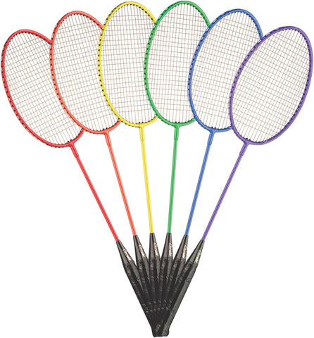 Champion Sports 26" Twin Shaft Badminton Racket with Nylon Coated Steel Strings