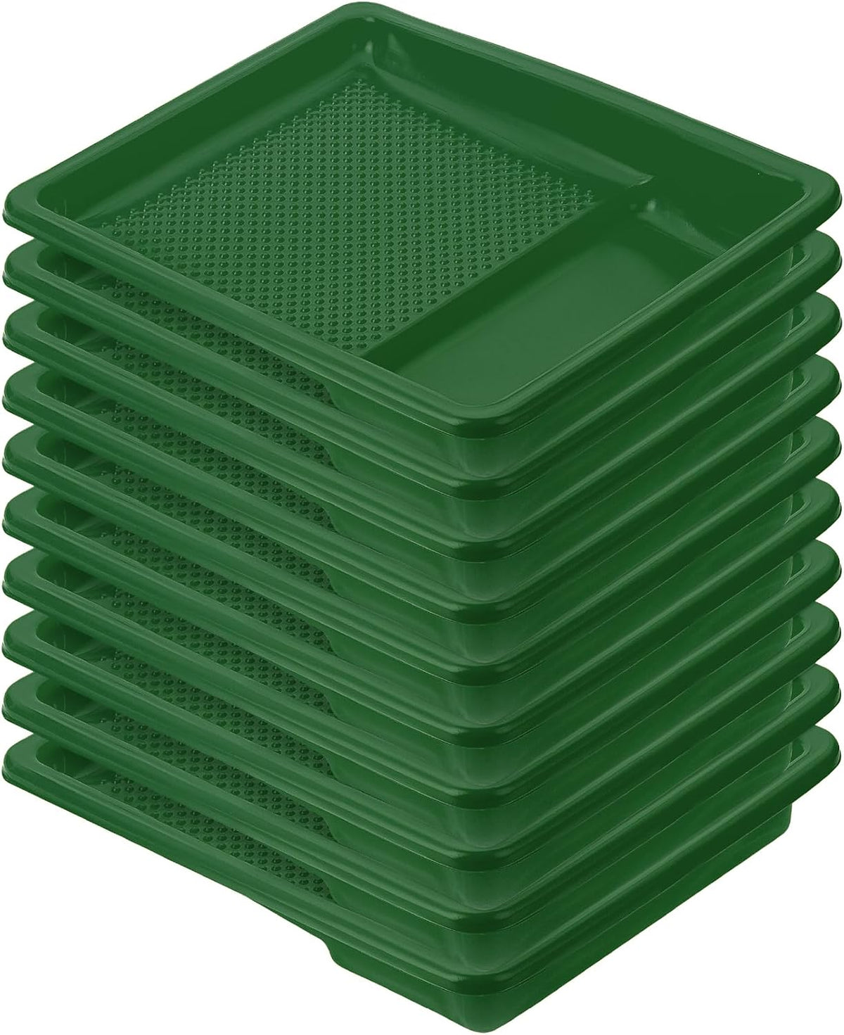 Bates- Paint Tray Liner, 9 Inch, 10 pcs, Green Paint Pans Trays, Plastic Paint Tray, Roller Tray Liners