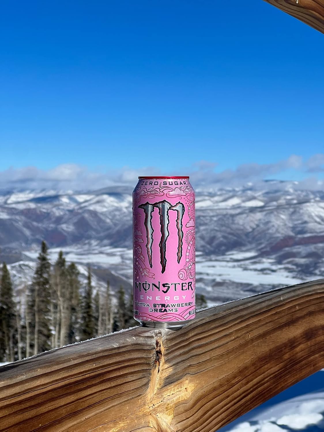 Monster Energy Ultra Strawberry Dreams, Sugar Free Energy Drink, 16 Ounce