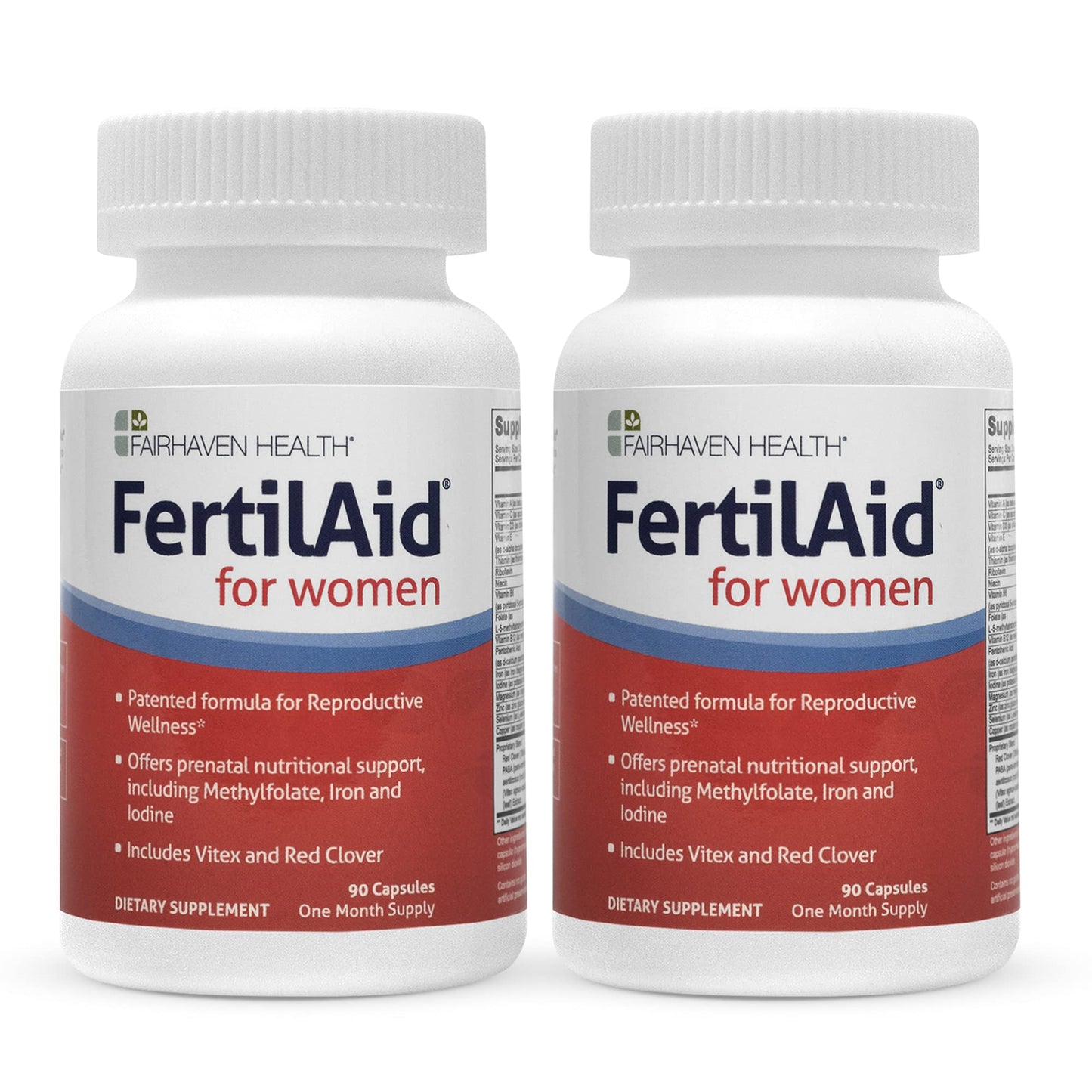 FertilAid for Women, Fertility Supplement for Women & Natural Fertility Vitamin with Vitex, Support Female Cycle Regularity & Ovulation, Comprehensive Prenatal Multivitamin with Folate, 2 Month Supply