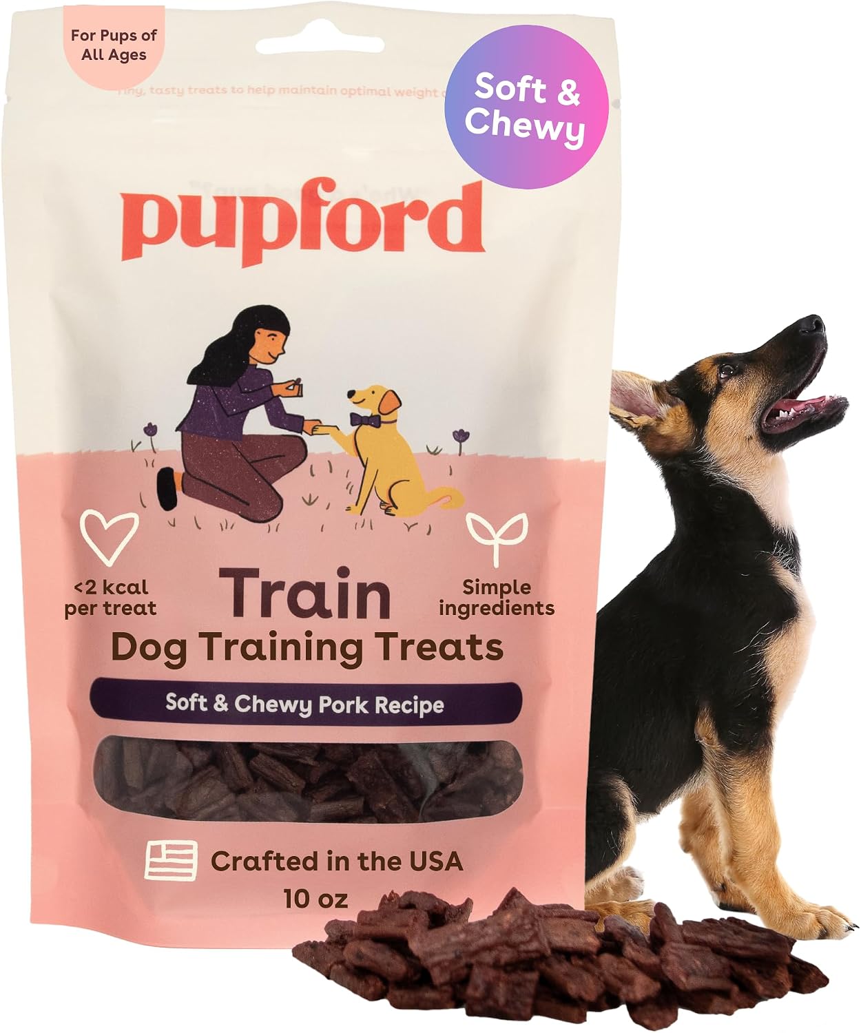 Pupford Soft & Chewy Training Treats for Dogs & Puppies (Turkey, 5 oz)