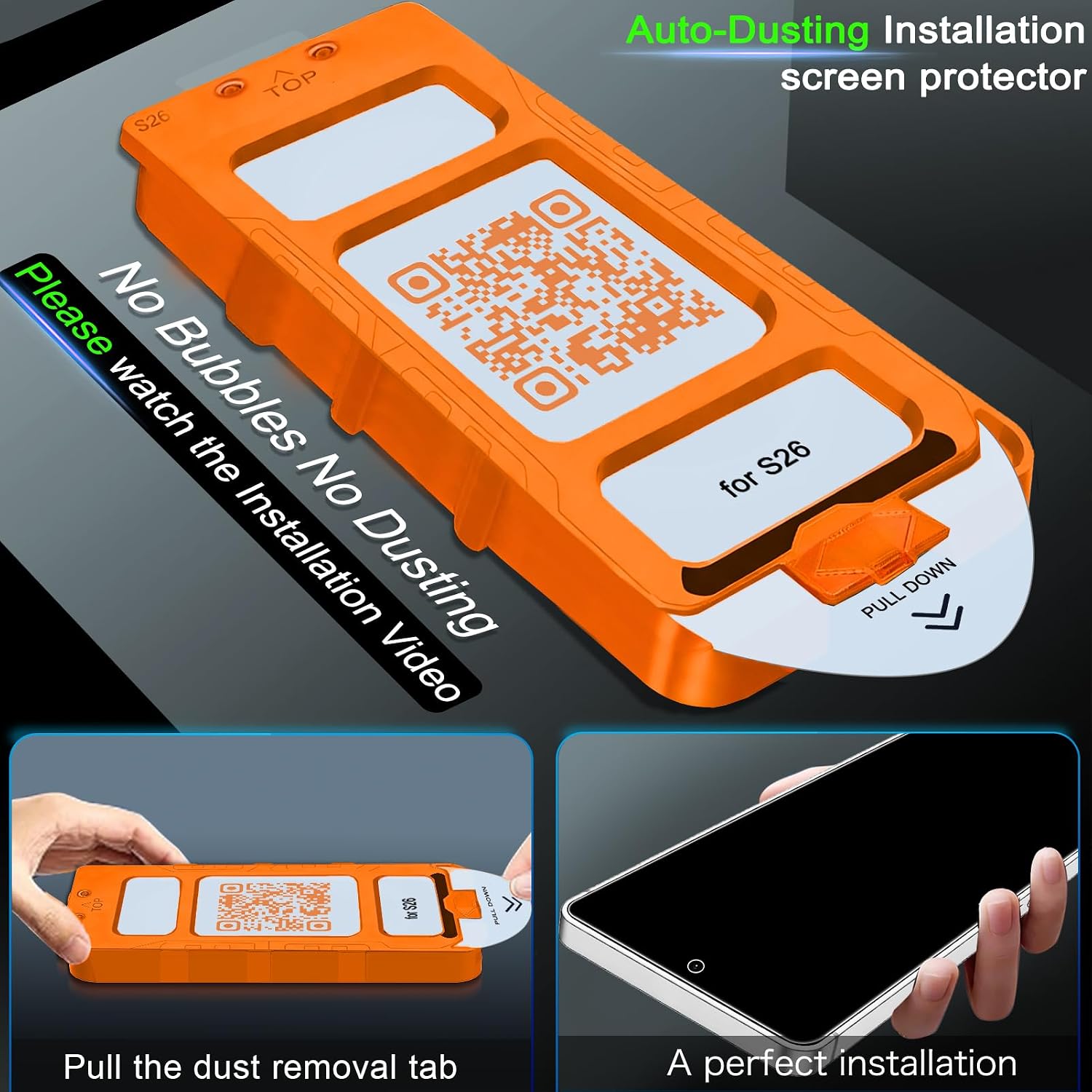 IMBZBK Privacy Screen Protector for Samsung Galaxy S26, 3+3 Pack
