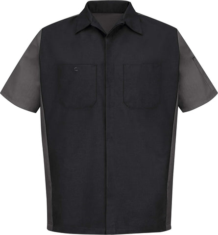 Red Kap Short Sleeve Two-Tone Crew Shirt